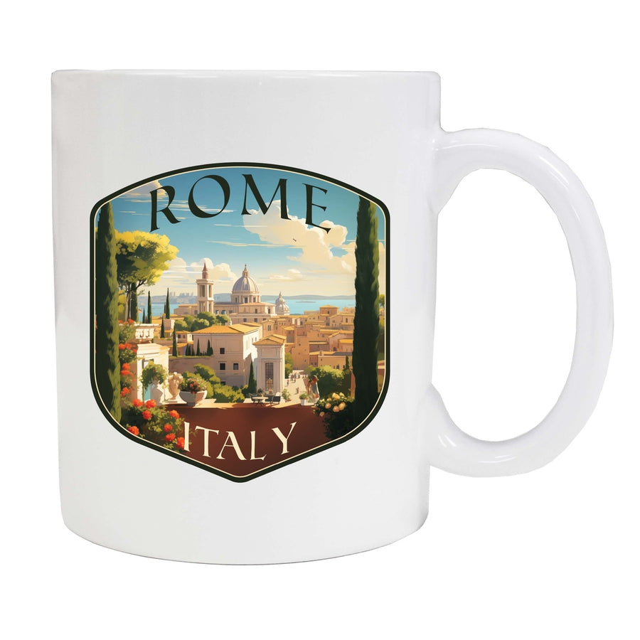 Rome Italy Design C Souvenir 12 oz Ceramic Coffee Mug Image 1