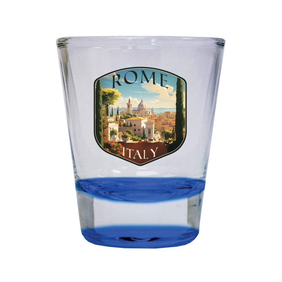 Rome Italy Design C Souvenir 2 Ounce Shot Glass Round Image 1