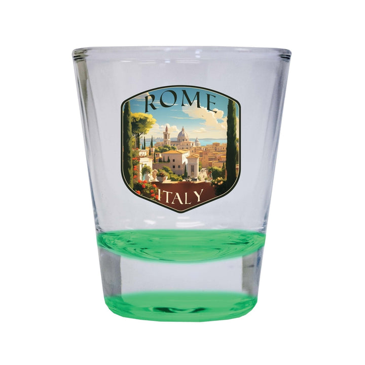 Rome Italy Design C Souvenir 2 Ounce Shot Glass Round Image 3