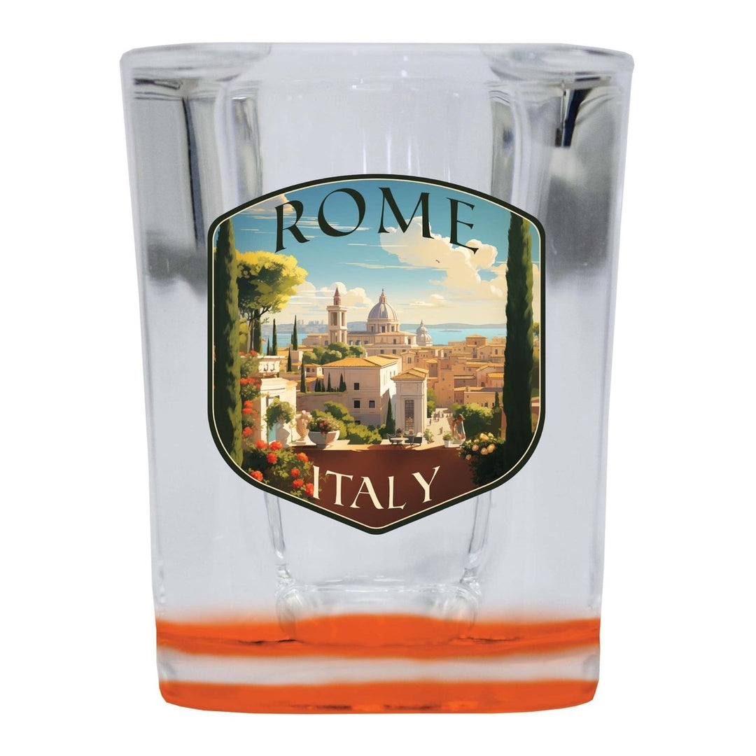 Rome Italy Design C Souvenir 2 Ounce Shot Glass Square Image 3