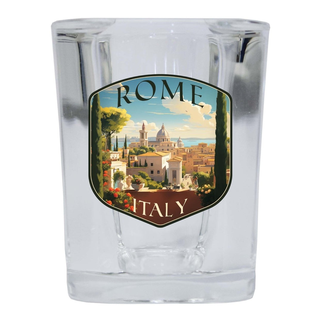 Rome Italy Design C Souvenir 2 Ounce Shot Glass Square Image 4