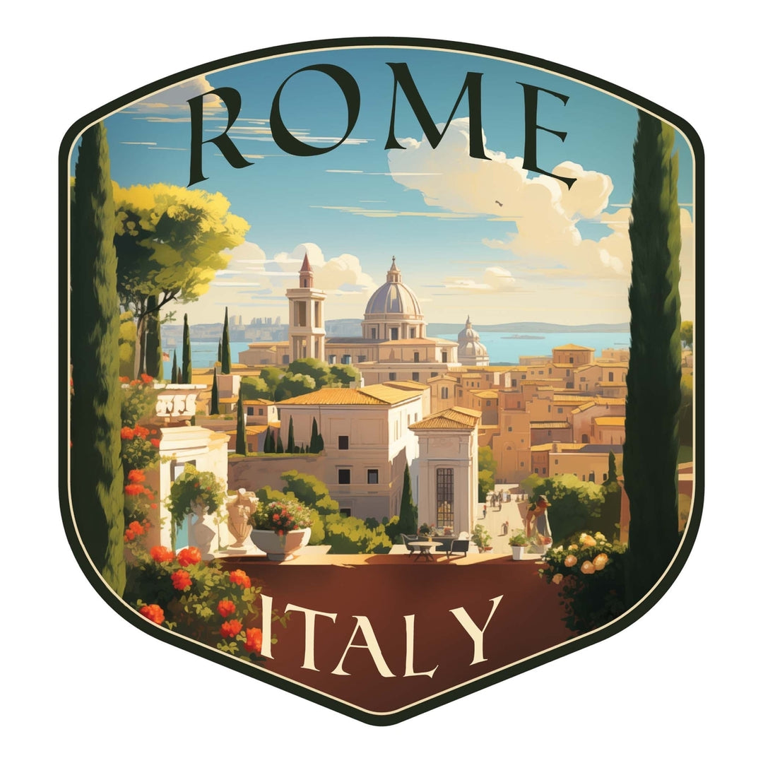 Rome Italy Design C Souvenir Die Cut Flat Magnet Image 1