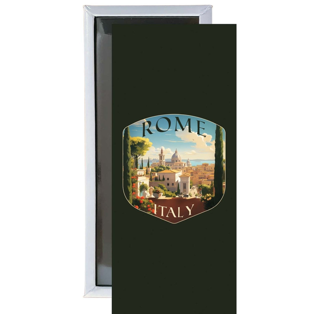 Rome Italy Design C Souvenir Fridge Magnet 4.75 x 2 Inch Image 1