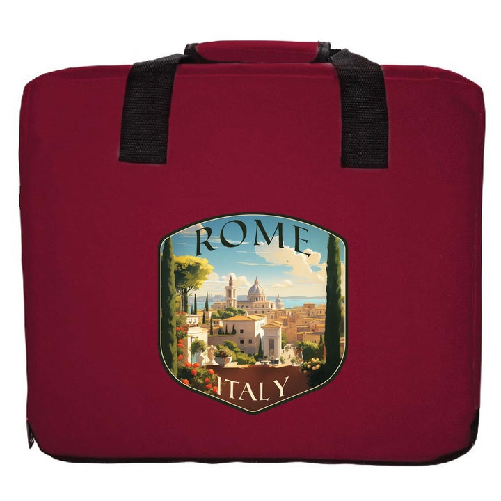 Rome Italy Design C Souvenir Destination Seat Cushion Image 1