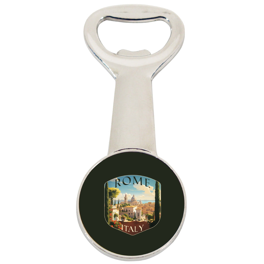 Rome Italy Design C Souvenir Magnetic Bottle Opener Image 1