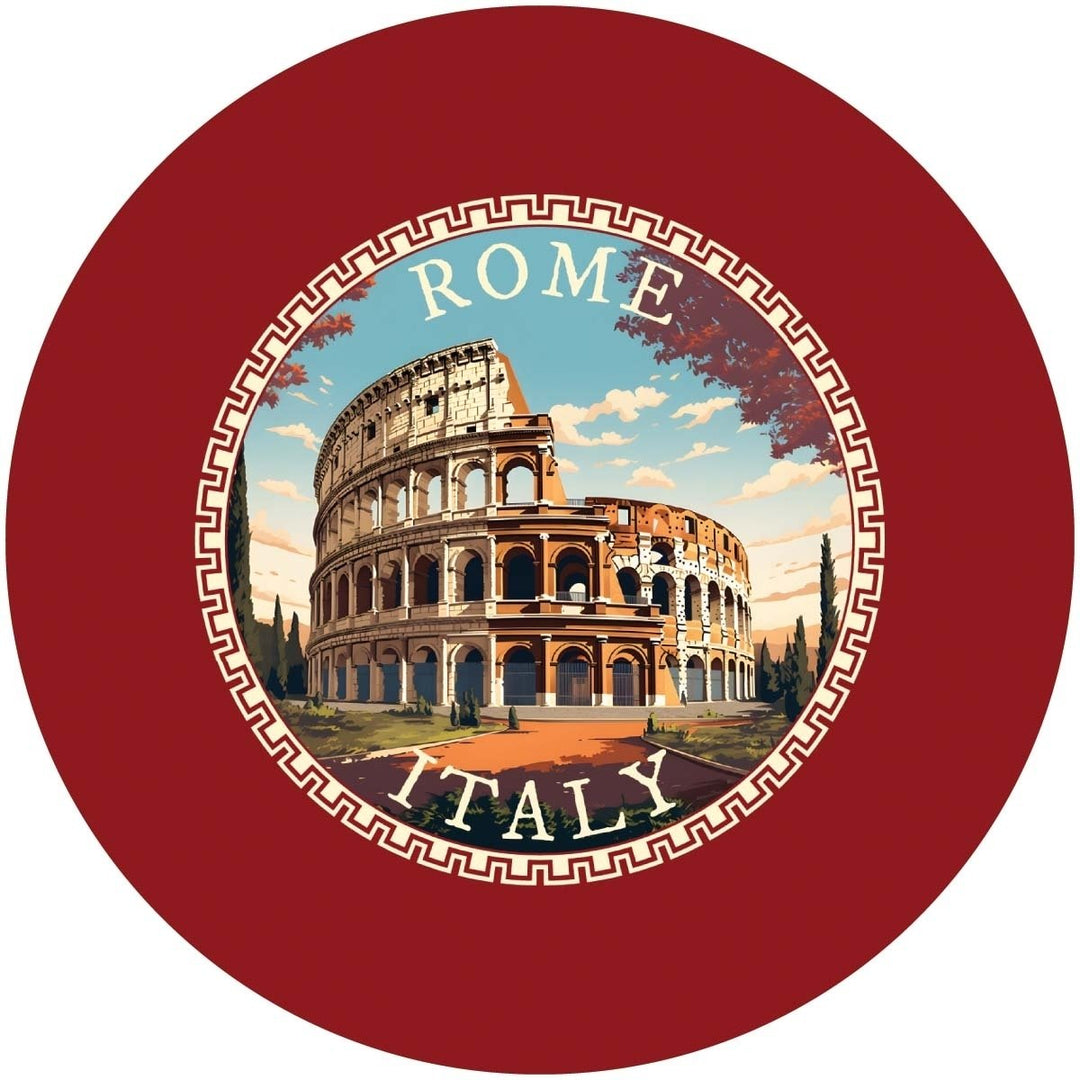 Rome Italy Design D Souvenir Coaster Paper 4 Pack Image 1