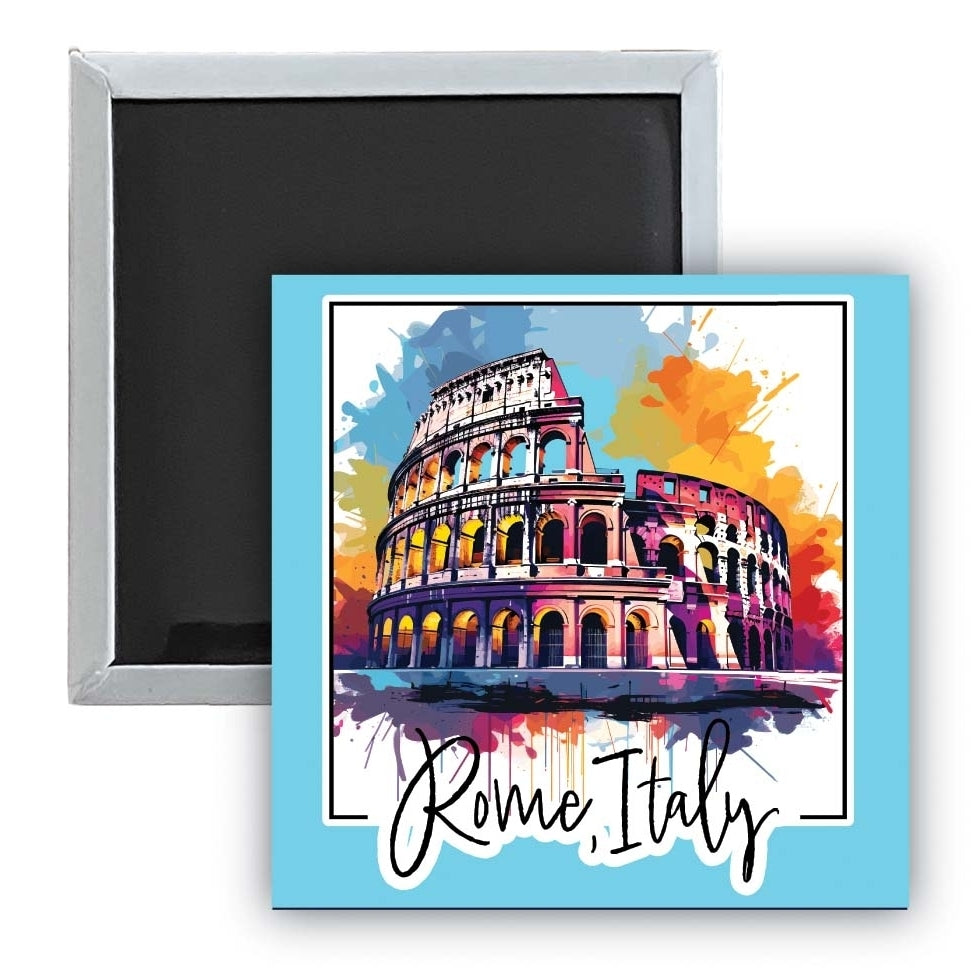 Rome Italy Design A Souvenir 2.5 x 2.5-Inch Fridge Magnet Image 1