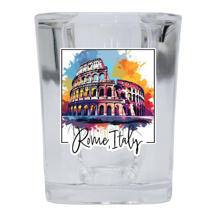 Rome Italy Design A Souvenir 2 Ounce Shot Glass Square Image 1