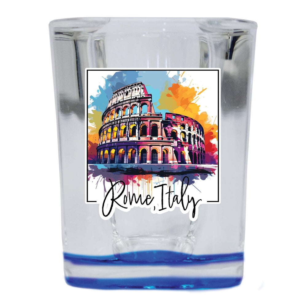 Rome Italy Design A Souvenir 2 Ounce Shot Glass Square Image 2