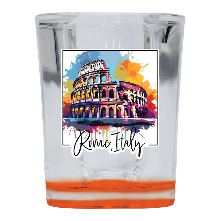 Rome Italy Design A Souvenir 2 Ounce Shot Glass Square Image 3