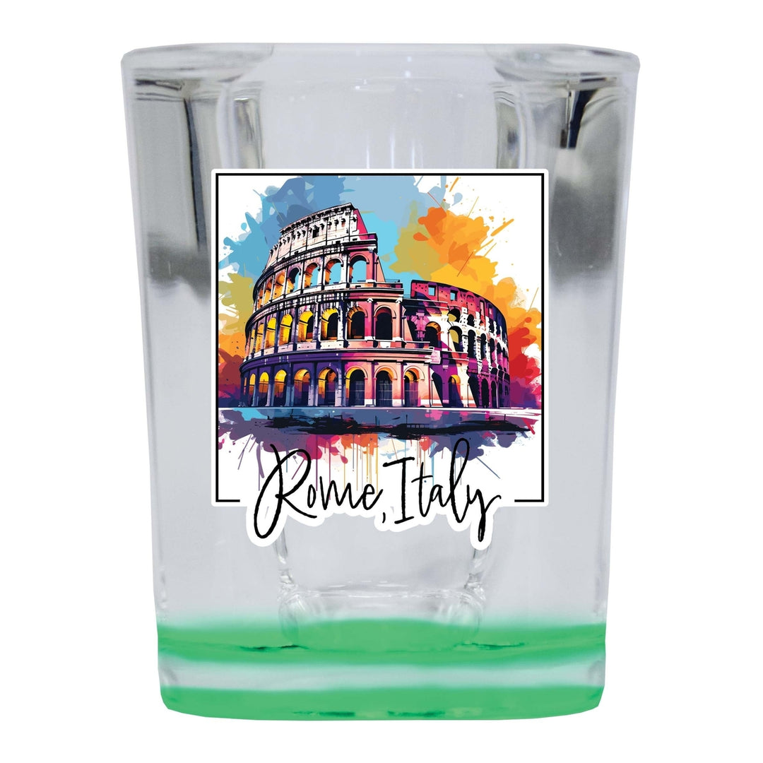 Rome Italy Design A Souvenir 2 Ounce Shot Glass Square Image 4