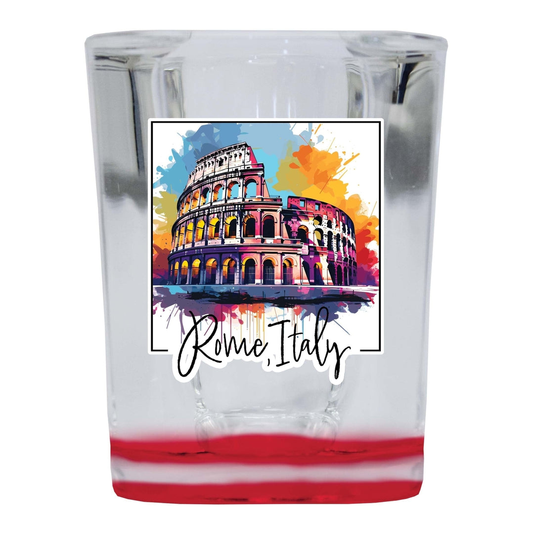 Rome Italy Design A Souvenir 2 Ounce Shot Glass Square Image 4