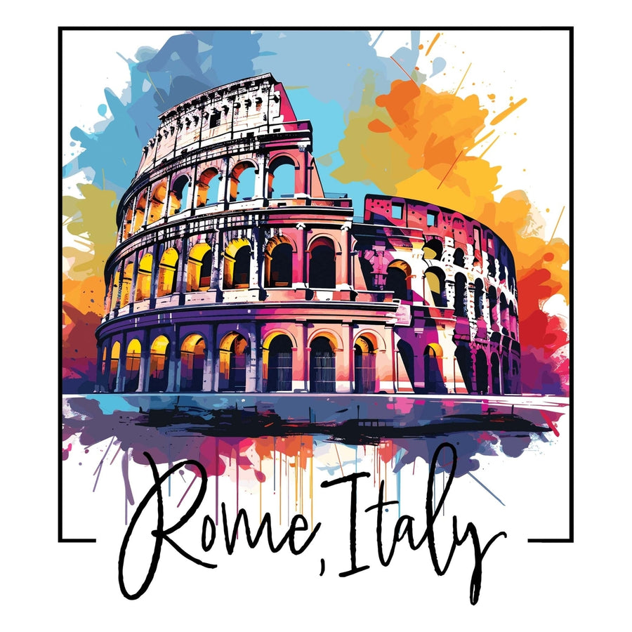 Rome Italy Design A Souvenir Die Cut Flat Magnet Image 1