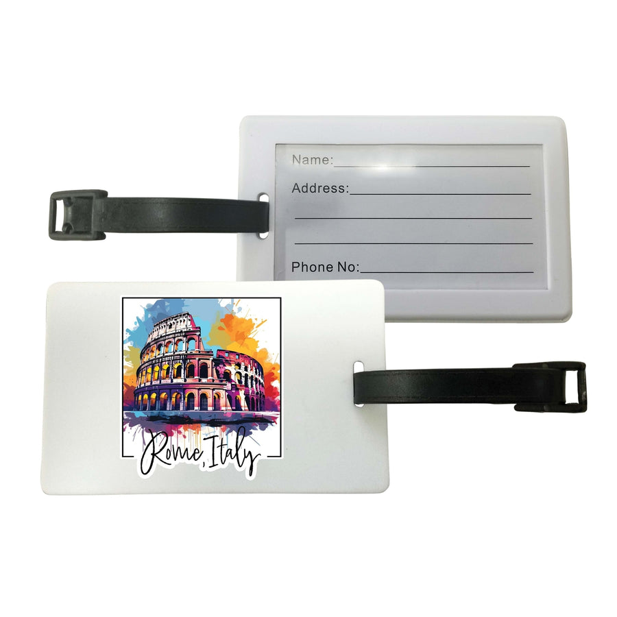 Rome Italy Design A Souvenir Luggage Tag Image 1