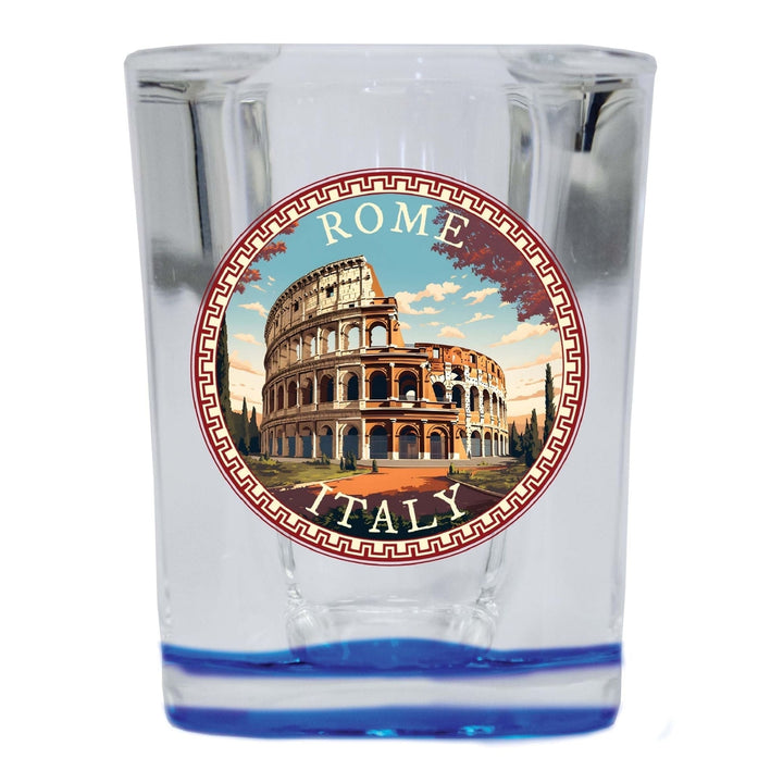 Rome Italy Design D Souvenir 2 Ounce Shot Glass Square Image 1