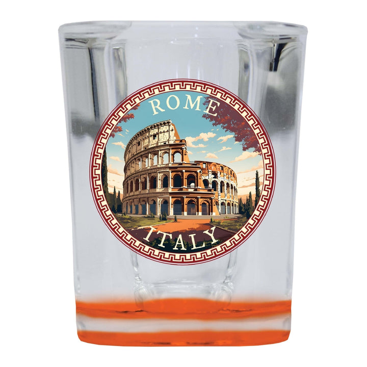 Rome Italy Design D Souvenir 2 Ounce Shot Glass Square Image 3