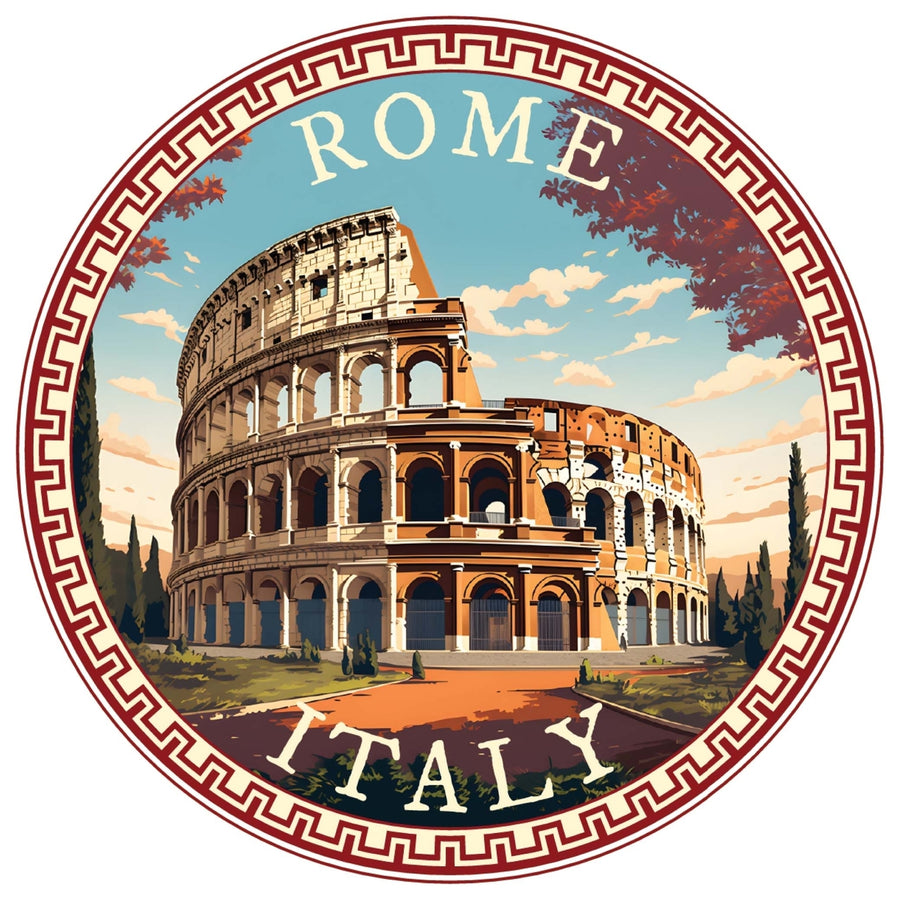 Rome Italy Design D Souvenir Die Cut Flat Magnet Image 1