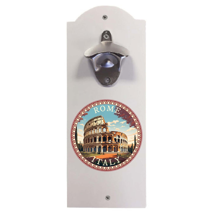 Rome Italy Design D Souvenir Wall mounted bottle opener Image 1