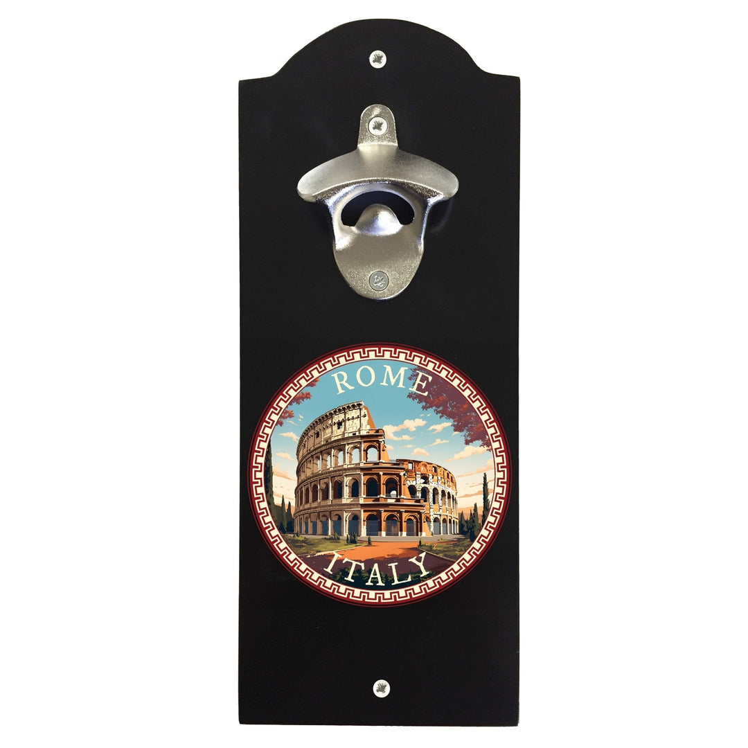 Rome Italy Design D Souvenir Wall mounted bottle opener Image 2