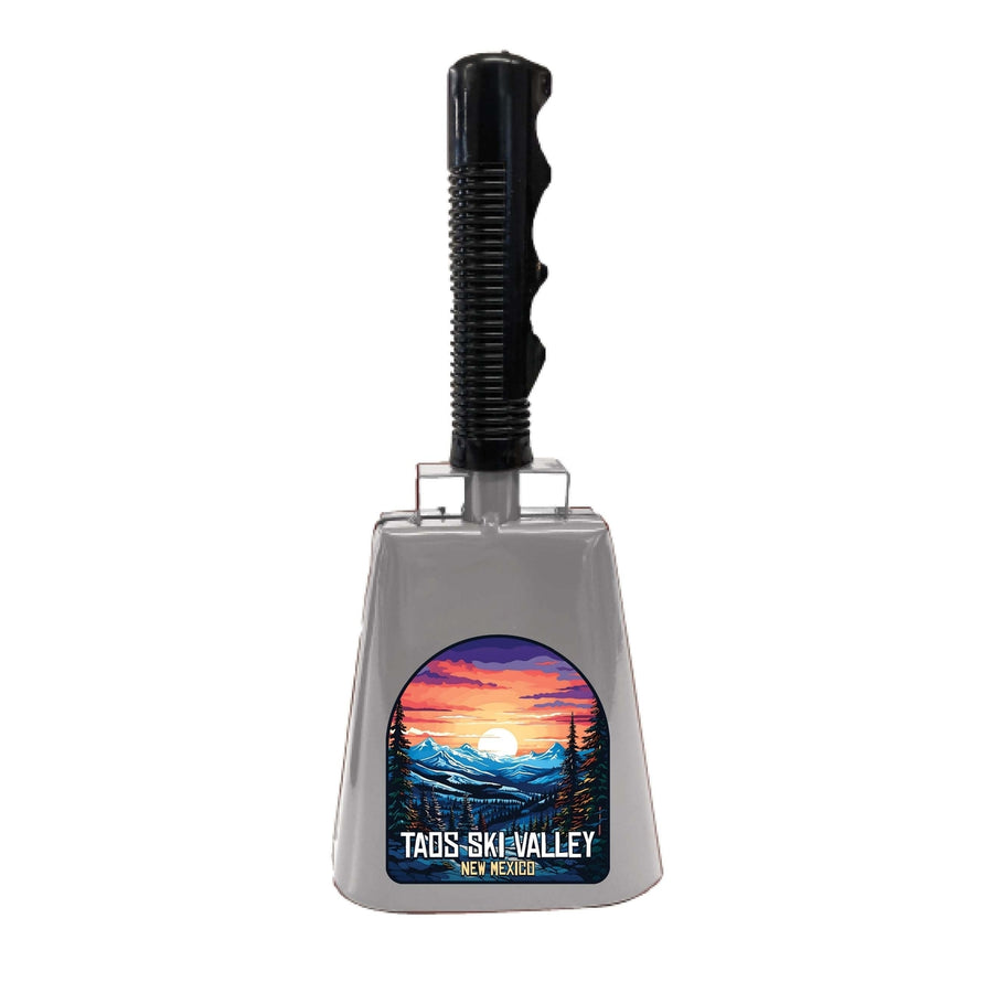 Taos Ski Valley Design B Souvenir Destination Cowbell Image 1