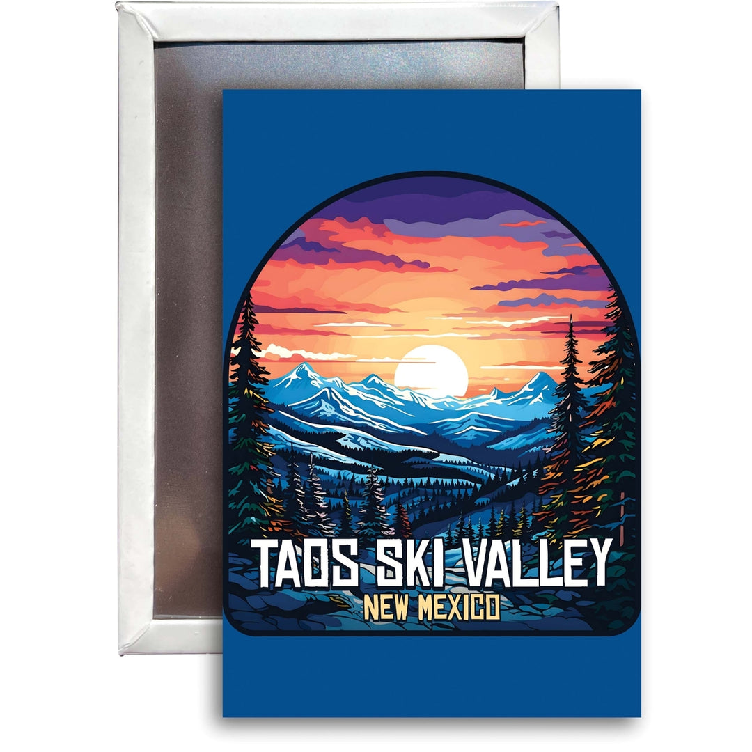 Taos Ski Valley Design B Souvenir 2x3-Inch Fridge Magnet Image 1