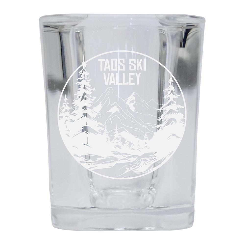 Taos Ski Valley Souvenir 2 Ounce Engraved Shot Glass Square Image 2