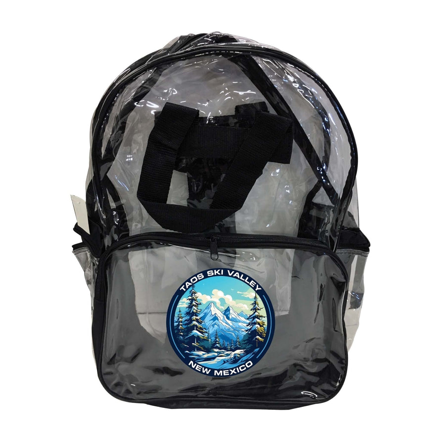 Taos Ski Valley Design A Souvenir Clear View Backpack Image 1