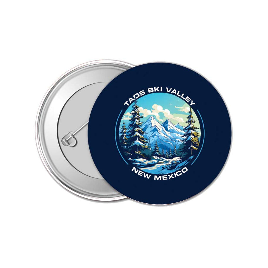 Taos Ski Valley Design A Souvenir Small 1-Inch Button Pin 4 Pack Image 1