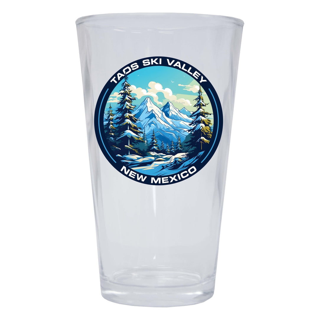 Taos Ski Valley Design A Souvenir 16 oz Pint Glass Image 1