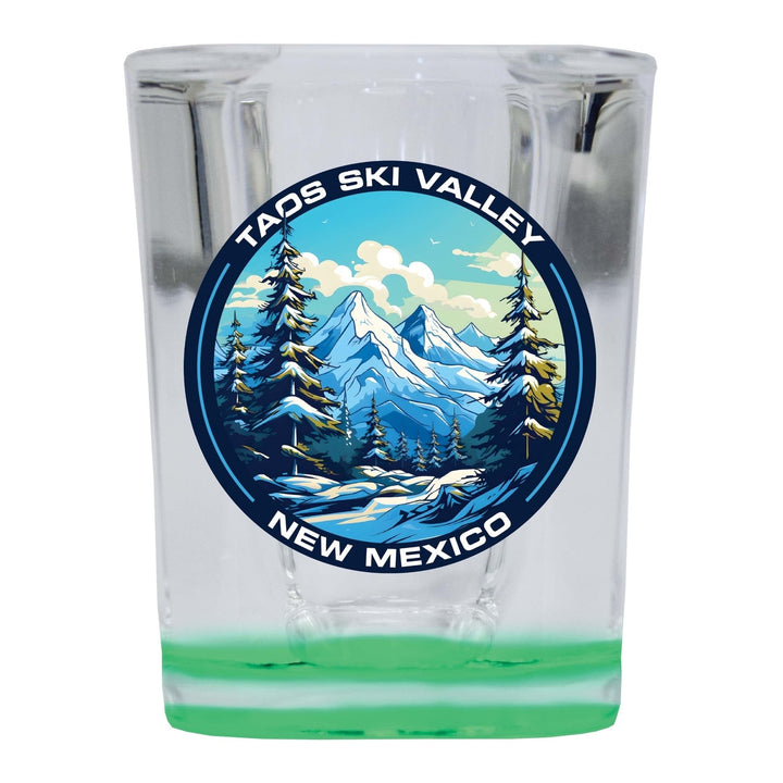 Taos Ski Valley Design A Souvenir 2 Ounce Shot Glass Square Image 4