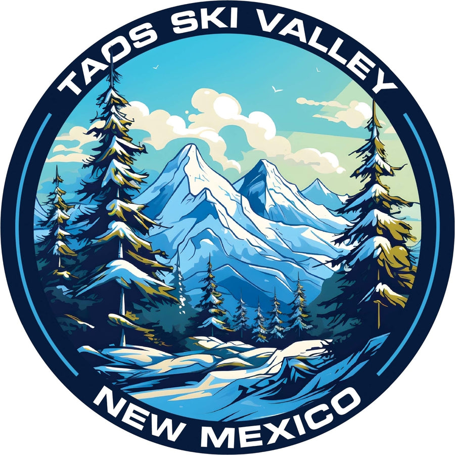 Taos Ski Valley Design A Souvenir Die Cut Flat Magnet Image 1