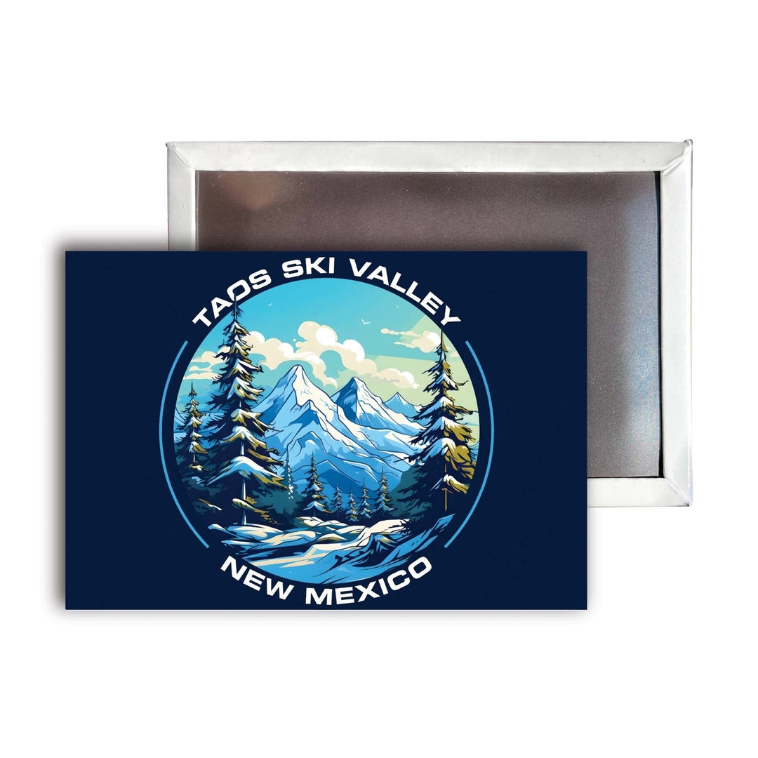 Taos Ski Valley Design A Souvenir Refrigerator Magnet 2.5"X3.5" Image 1