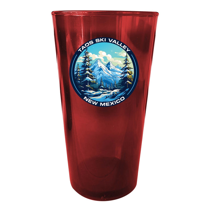 Taos Ski Valley Design A Souvenir Plastic 16 oz pint Image 2