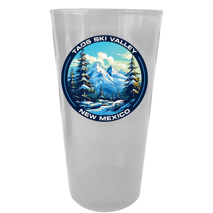 Taos Ski Valley Design A Souvenir Plastic 16 oz pint Image 3