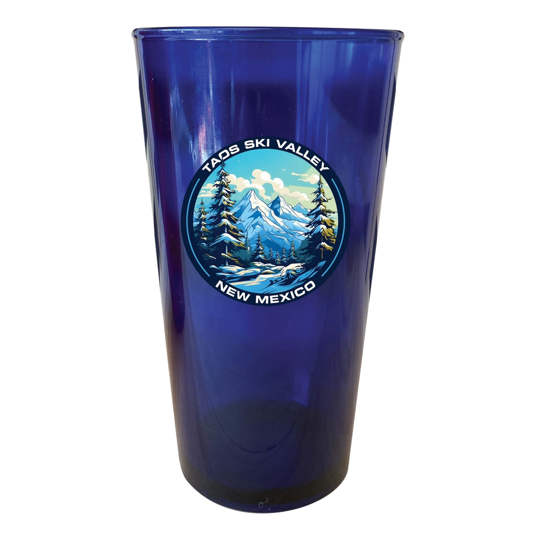 Taos Ski Valley Design A Souvenir Plastic 16 oz pint Image 4