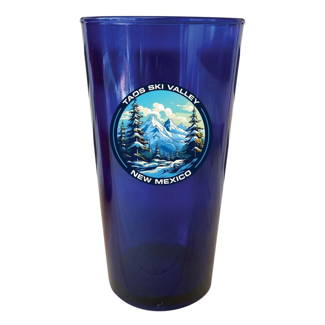 Taos Ski Valley Design A Souvenir Plastic 16 oz pint Image 1