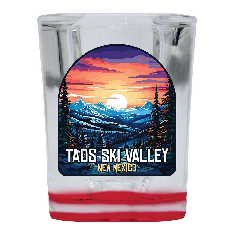 Taos Ski Valley Design B Souvenir 2 Ounce Shot Glass Square Image 2