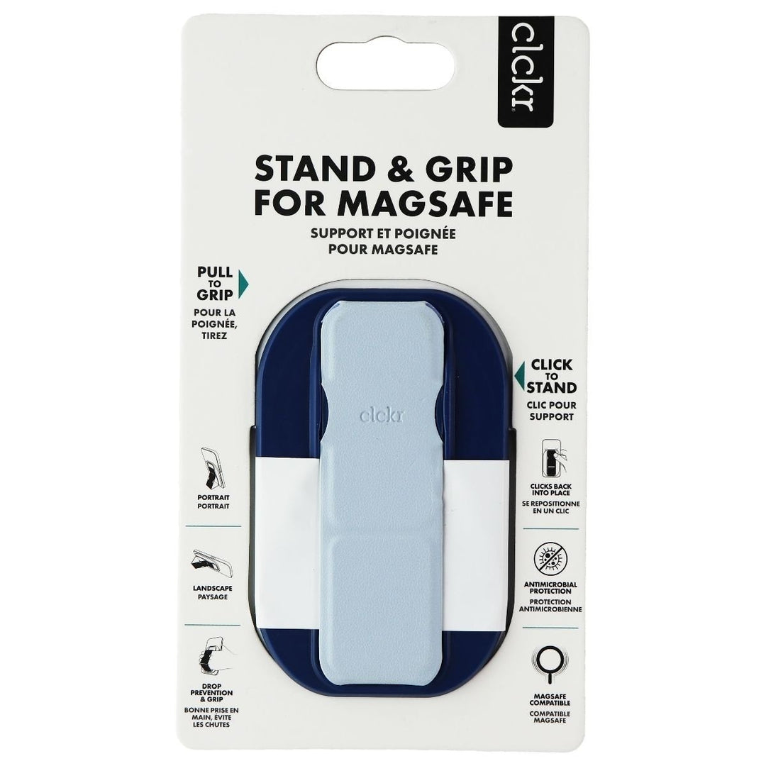 CLCKR Phone Stand and Grip for MagSafe Compatible Phones - Blue Image 2