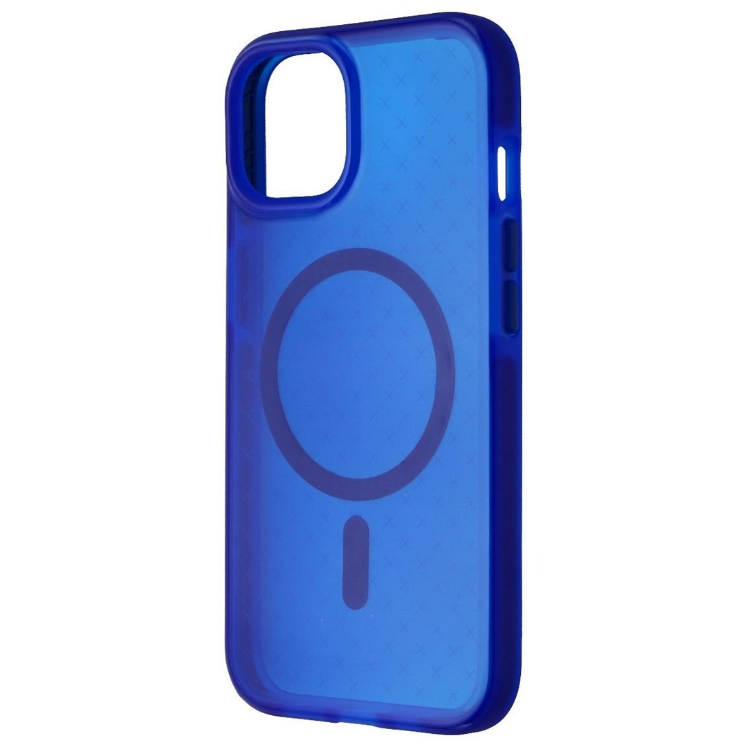 Tech21 EvoCheck Series Gel Case for MAgSafe for Apple iPhone 14 - Blue Image 1