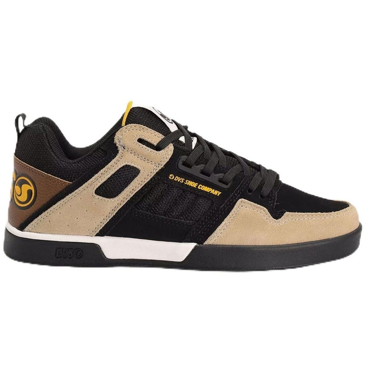 DVS Comanche 2.0+ Mens Skate Shoes Size 9 Black Tan Yellow SDE Performance Footwear Image 2