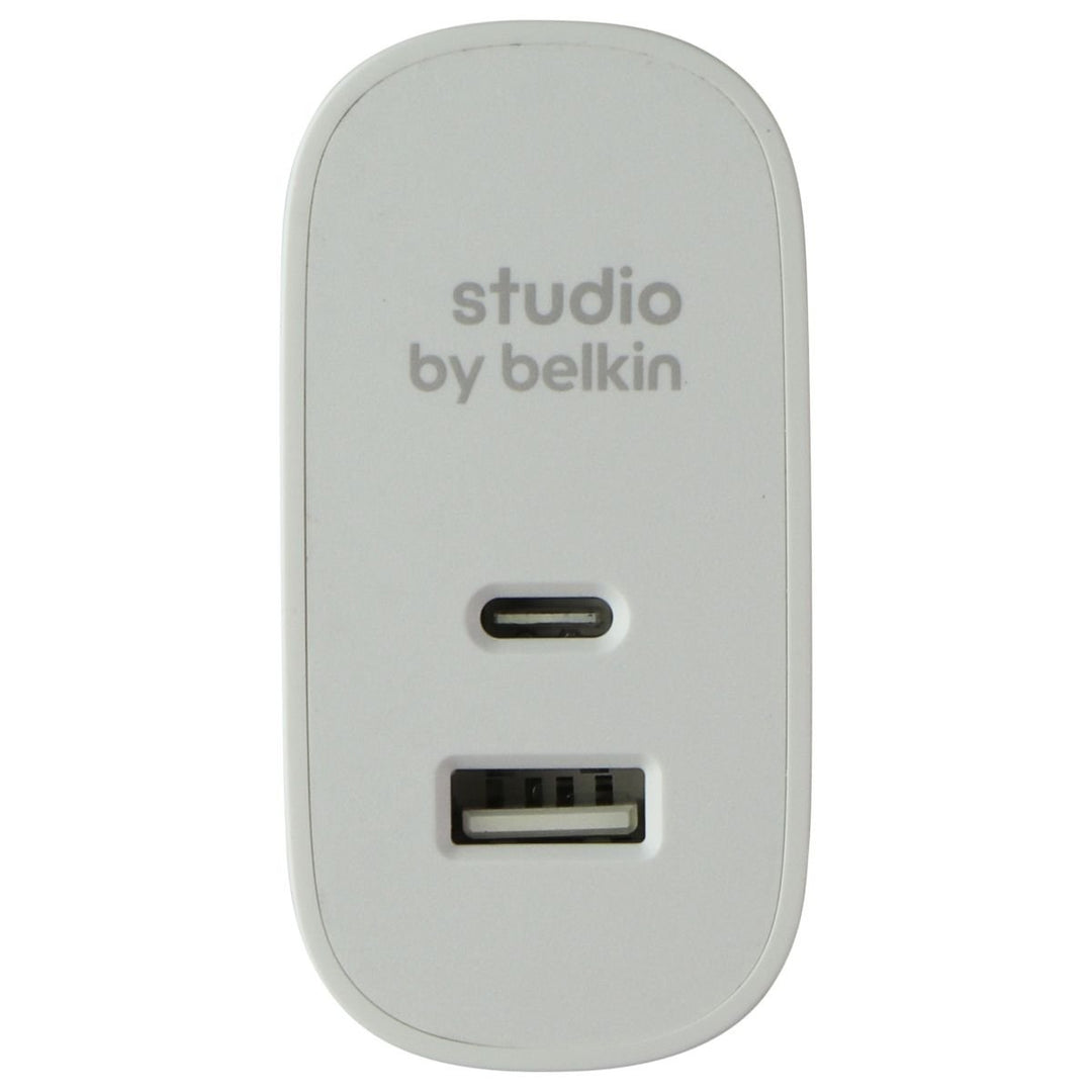 Belkin Studio 2-Port Home Charger + USB-C Cable for iPhone/iPad/iPod - White Image 2