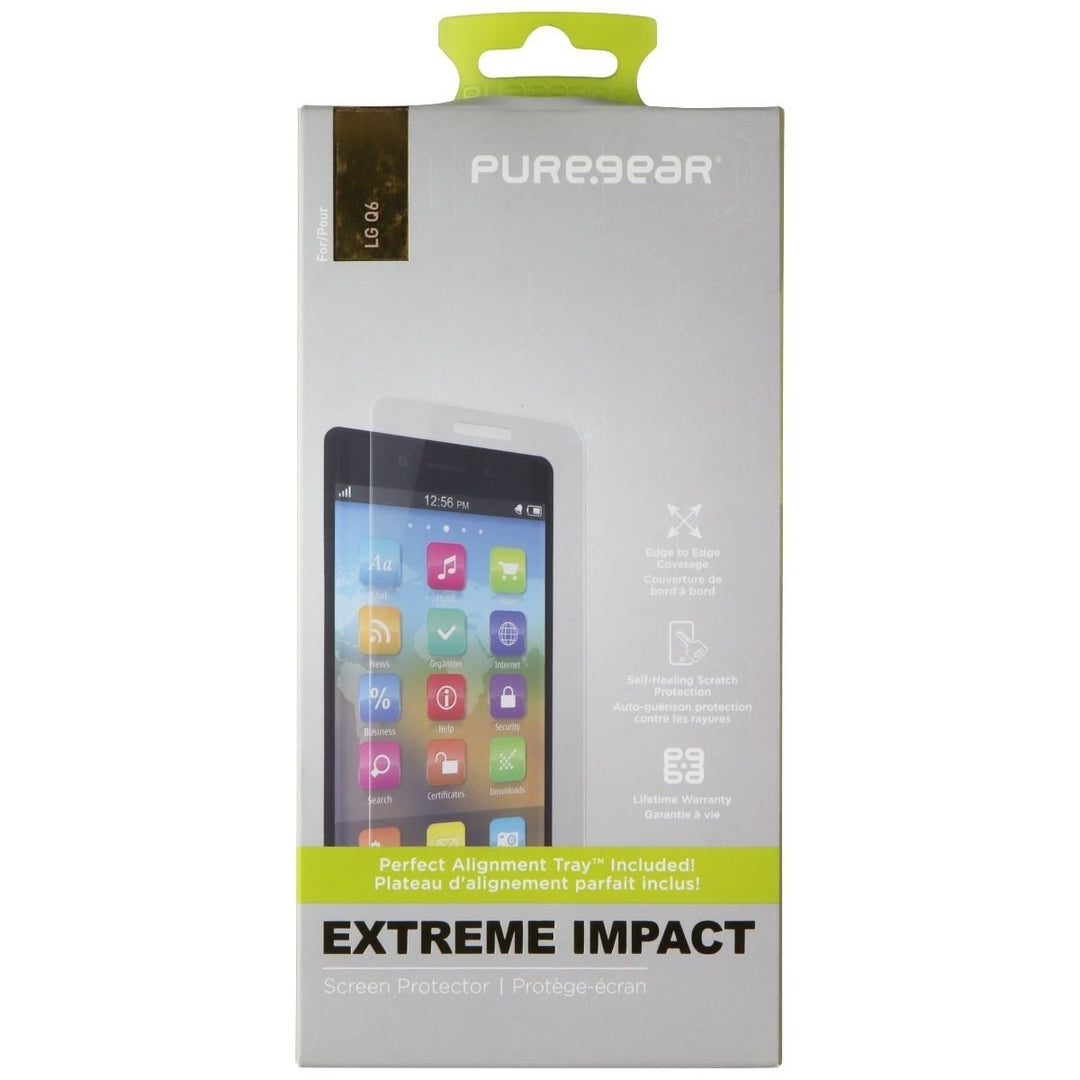 PureGear Extreme Impact Screen Protector w/ Alignment Tray for the LG G6 - Clear Image 1