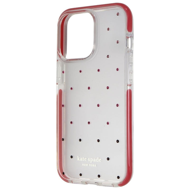 Kate Spade Hardshell Case for iPhone 13 Pro - Pin Dot Ombre Pink/Clear Image 1