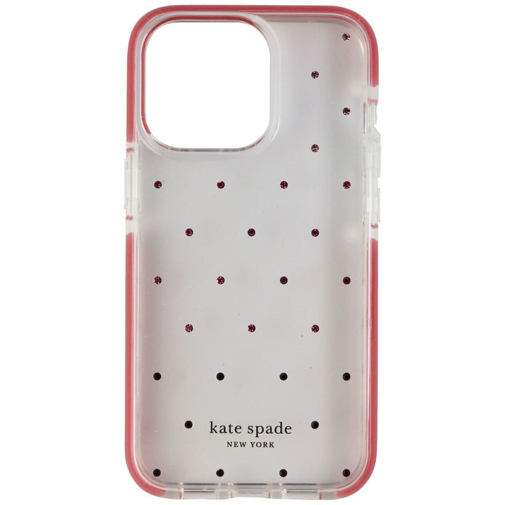 Kate Spade Hardshell Case for iPhone 13 Pro - Pin Dot Ombre Pink/Clear Image 2