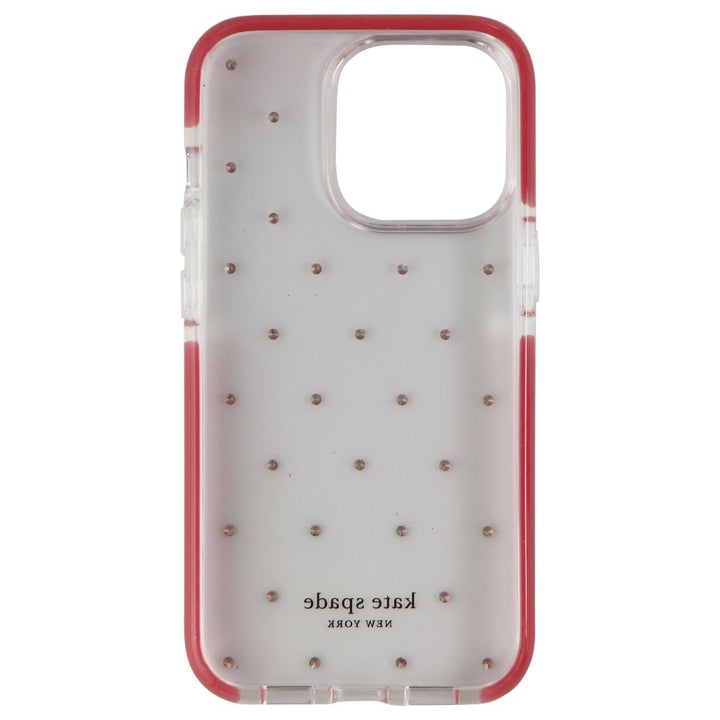 Kate Spade Hardshell Case for iPhone 13 Pro - Pin Dot Ombre Pink/Clear Image 3