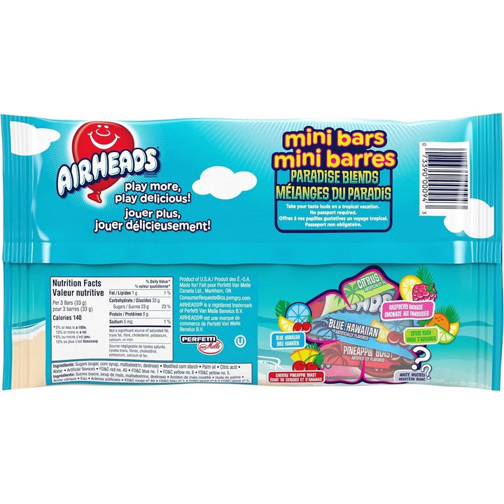 Airheads Paradise Blend Mini Bars 340g Tropical Flavors Variety Pack Image 3