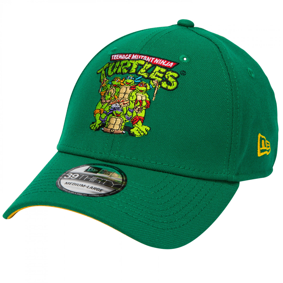 Teenage Mutant Ninja Turtles 90s Logo 39Thirty Fitted Hat Image 1