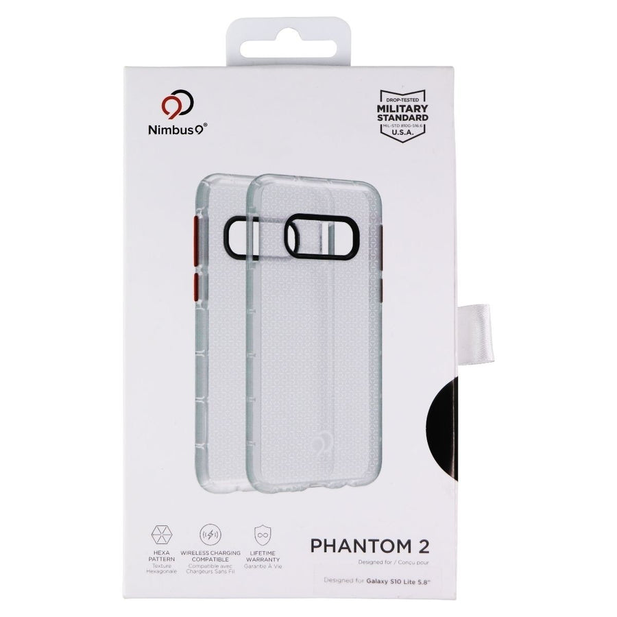 Nimbus9 Phantom 2 Series Case for Galaxy S10e - Clear/Red Image 1