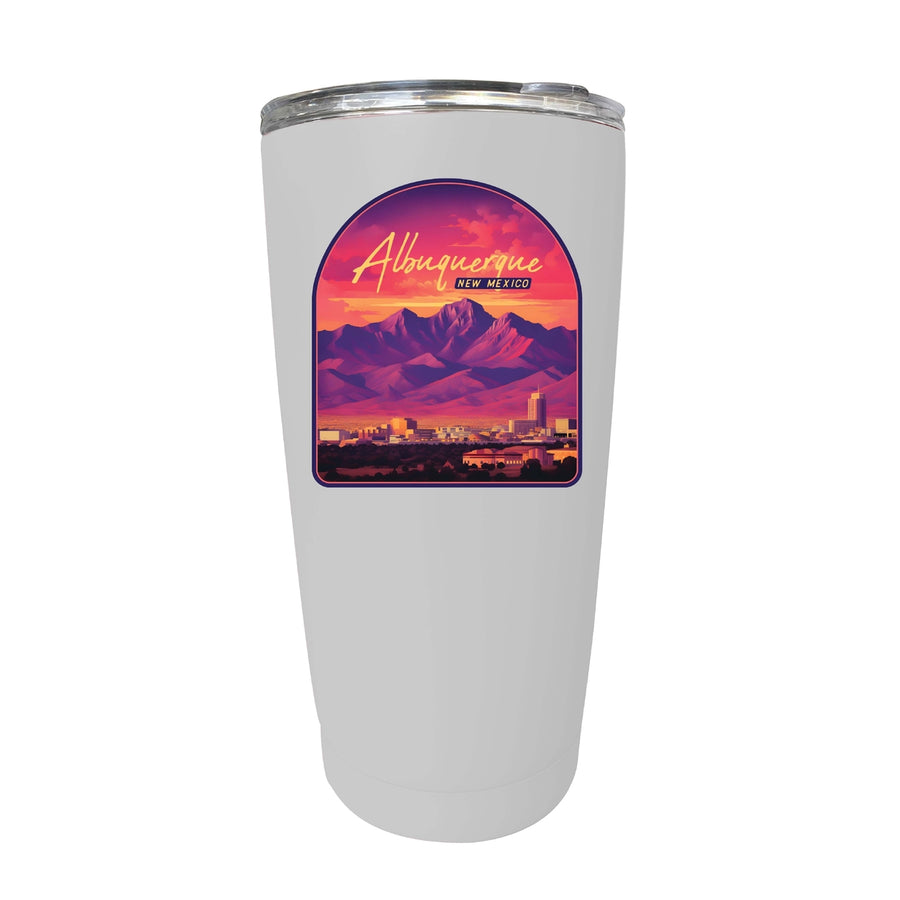 Alburqueque Mexico Design B Souvenir 16 oz Stainless Steel Insulated Tumbler Image 1