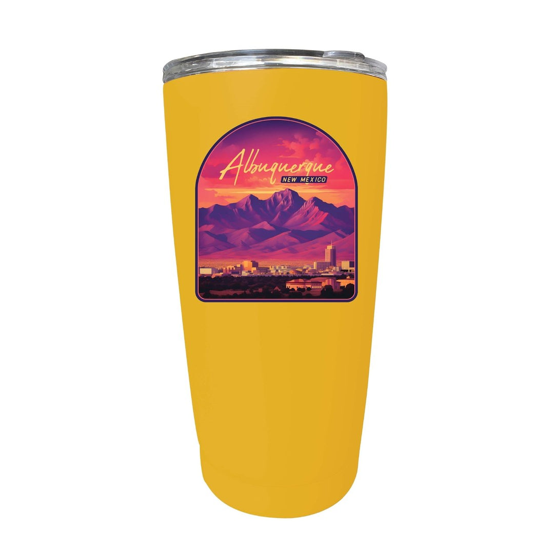 Alburqueque Mexico Design B Souvenir 16 oz Stainless Steel Insulated Tumbler Image 1